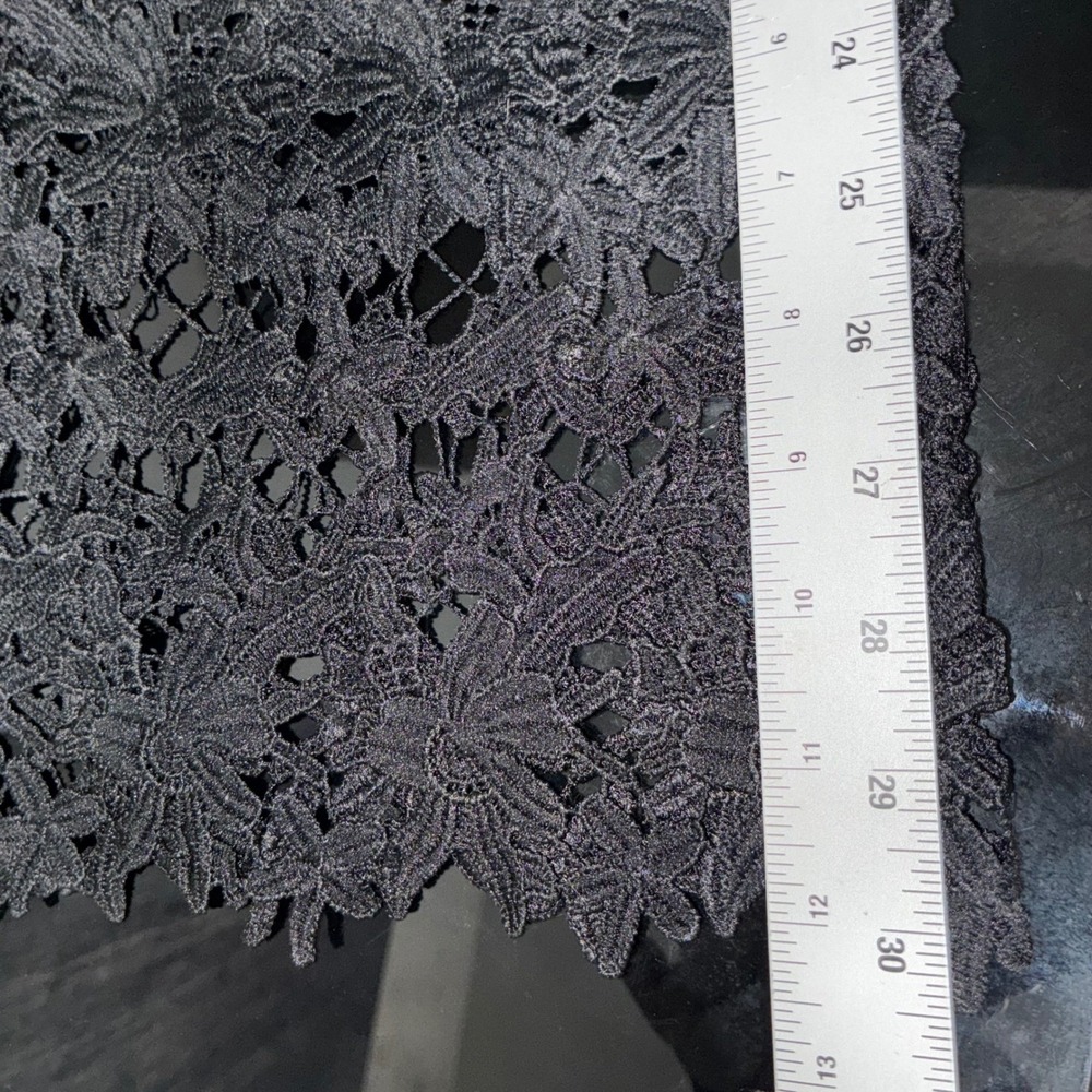 Coastal Crochet Pant by Summer Haus Black Women Size M *NO STRETCH IN WAISTBAND* - Picture 14 of 16